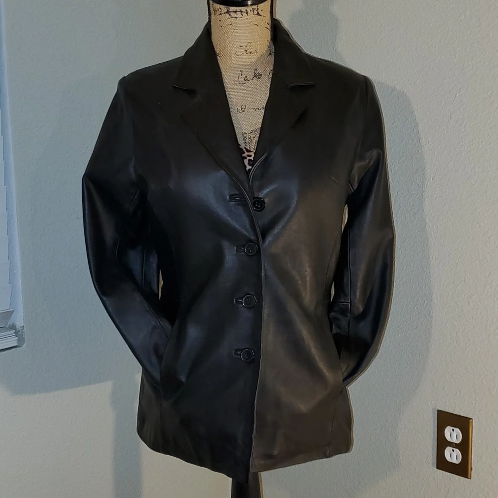 Leather Blazer - Picture 2 of 6